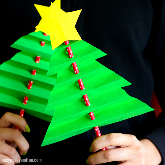 Accordion Paper Christmas Tree Craft