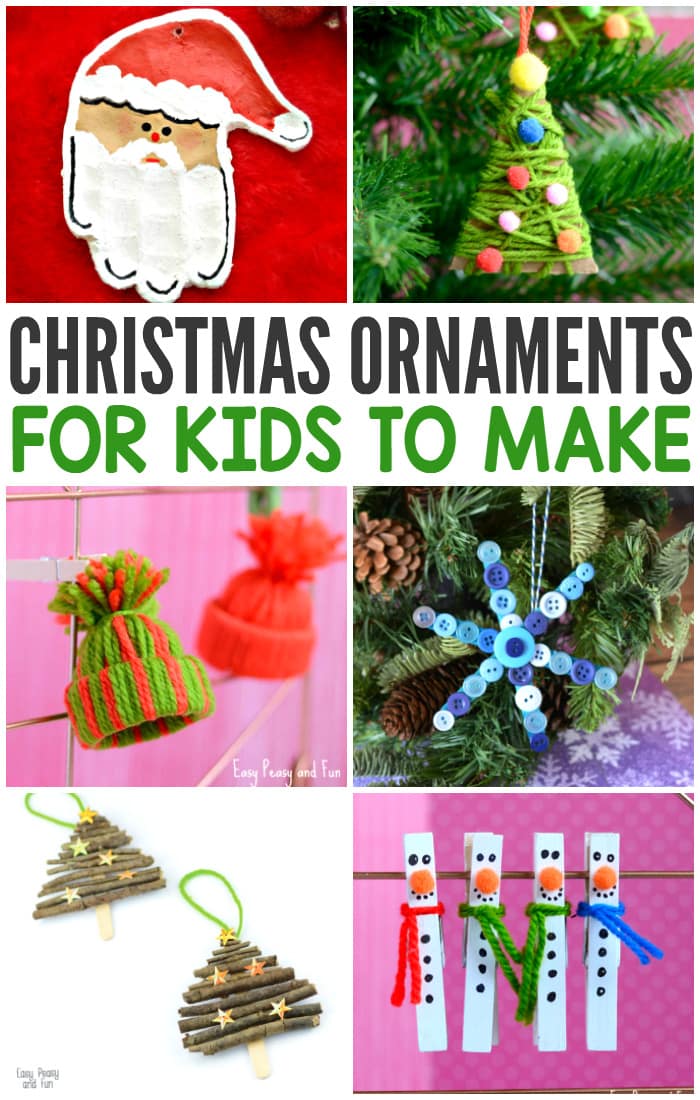 Cute Christmas Ornaments for Kids to Make Lots of Wonderful Ideas