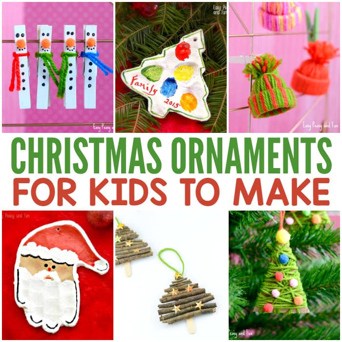 Cute Christmas Ornaments for Kids to Make