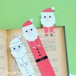 Christmas Printable Santa Bookmarks