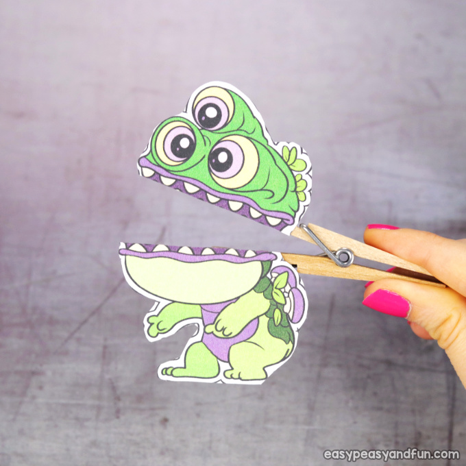 Clothespin Monster Puppet