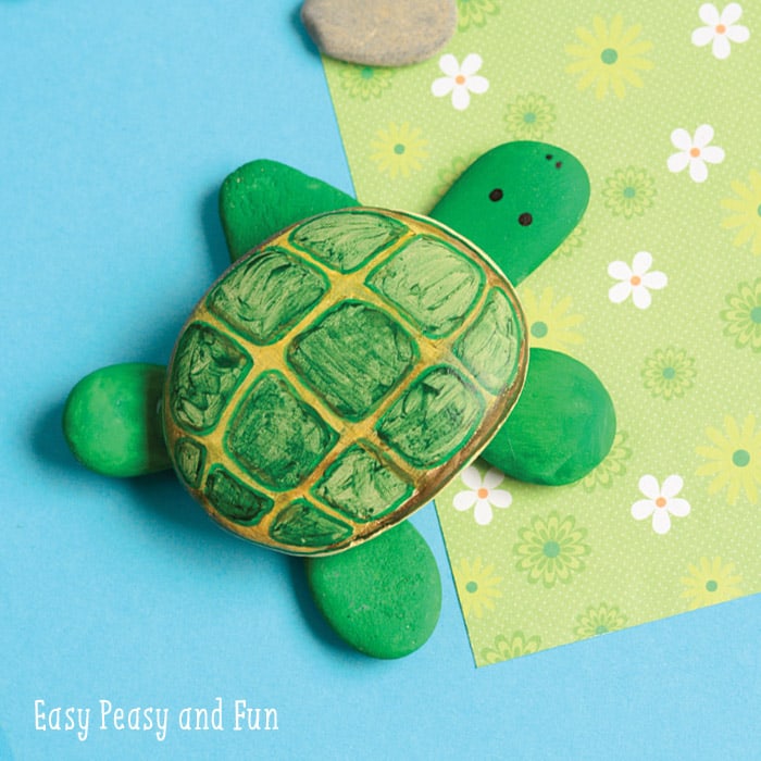 Cool Rock Craft - Painted Turtle