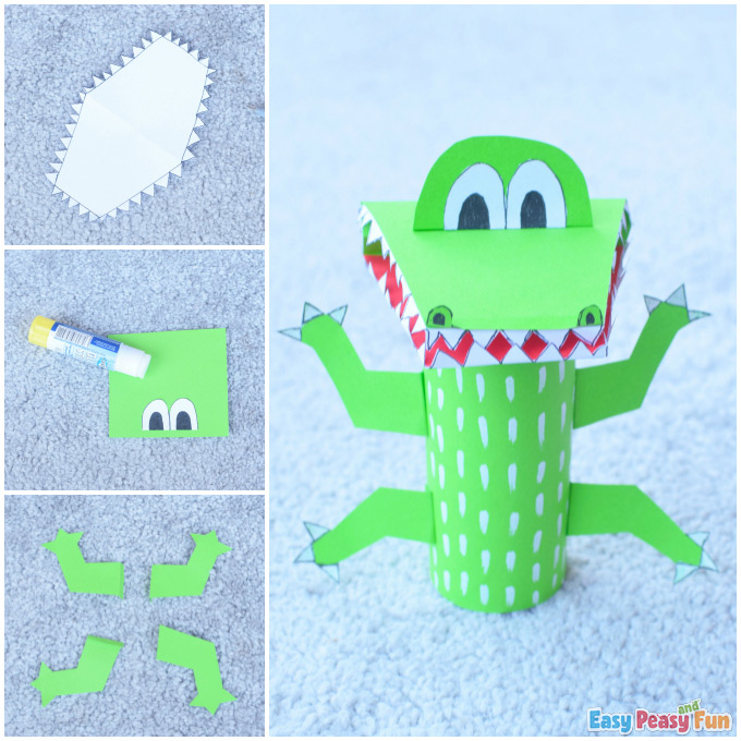 Crocodile Toilet Paper Roll Craft Idea