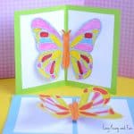 Cute Butterfly Pop Up Card Craft