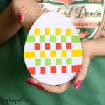 Cute Easter Egg Paper Weaving