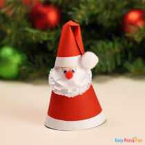 Paper Cone Santa Claus Tutorial