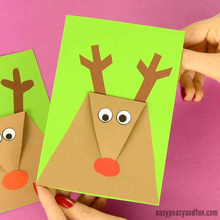 DIY Reindeer Christmas Card for Kids