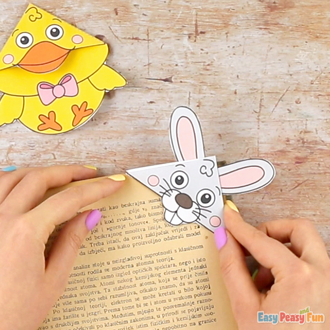 Easter Corner Bookmarks With Template Craft for Kids