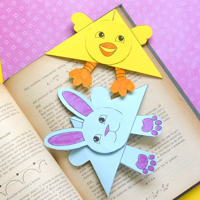 Printable Easter Corner Bookmarks Craft for Kids