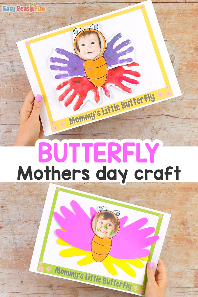 Handprint Butterfly Mothers Day Craft Idea