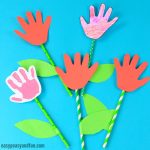 Handprint Flower Craft for Kids to Make