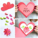 Heart Flowers Mothers Day Card