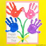 Mothers Day Handprint Art-Flowers-Craft
