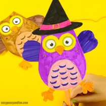 Movable Owl Paper Doll