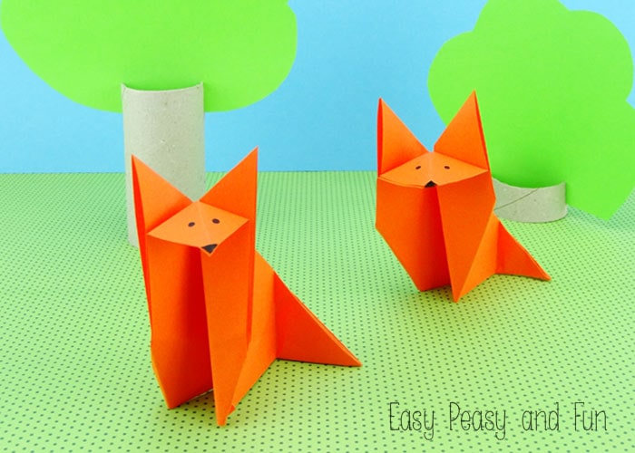Fox Origami - Easy Origami for Kids