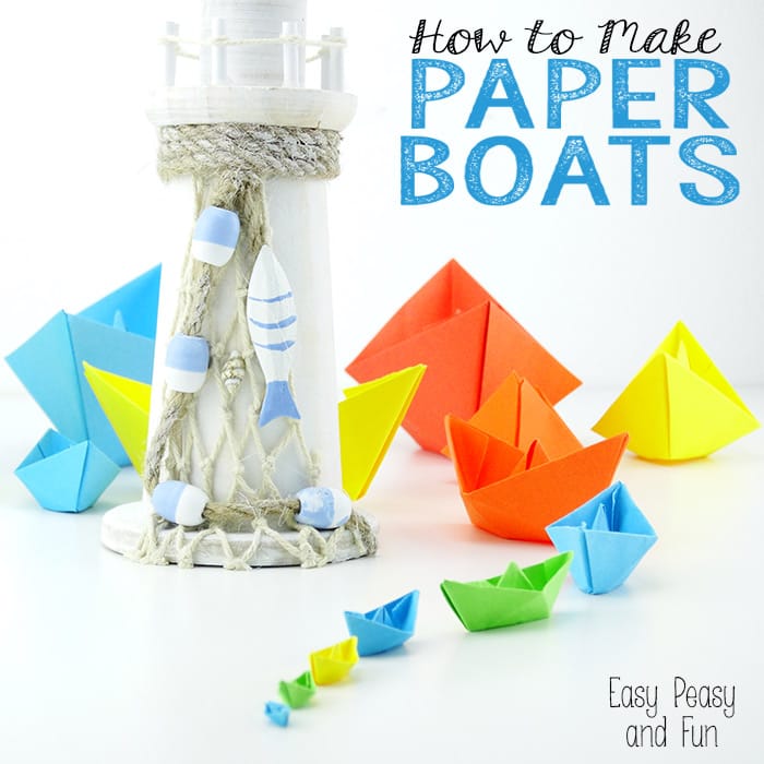 Paper Boats Tutorial - Origami for Kids