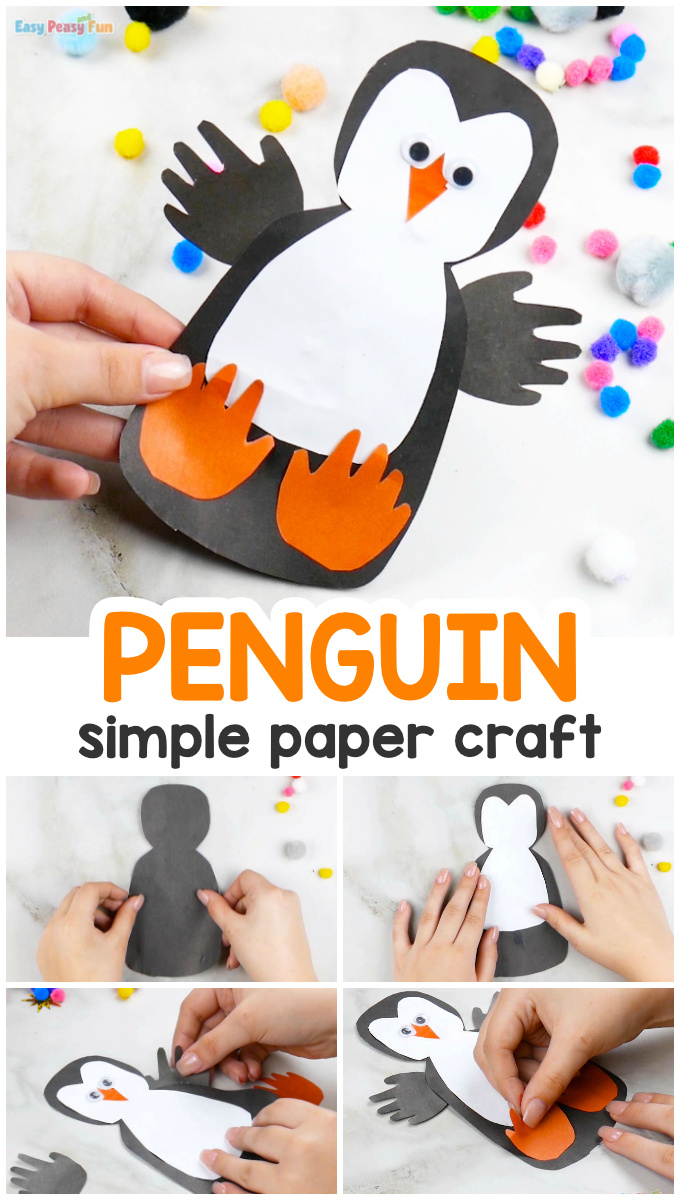Paper Penguin Craft for Kids