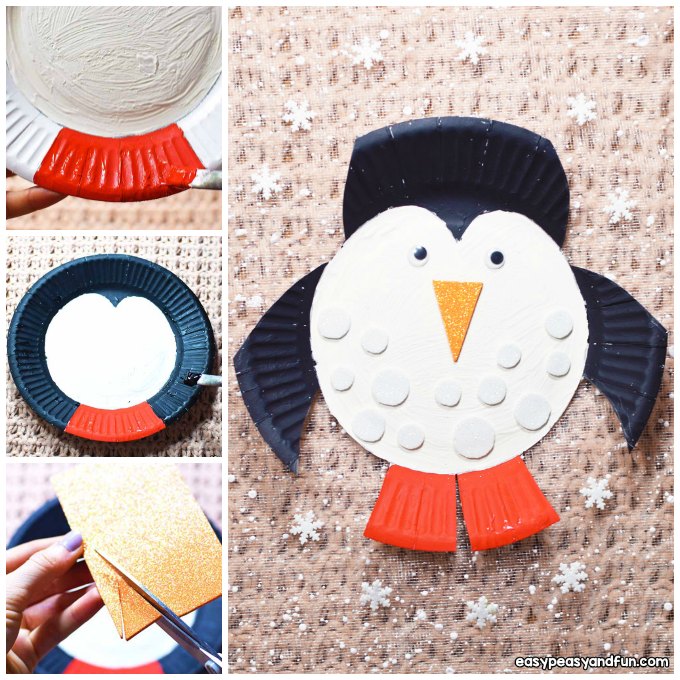 Paper Plate Penguin Craft Idea