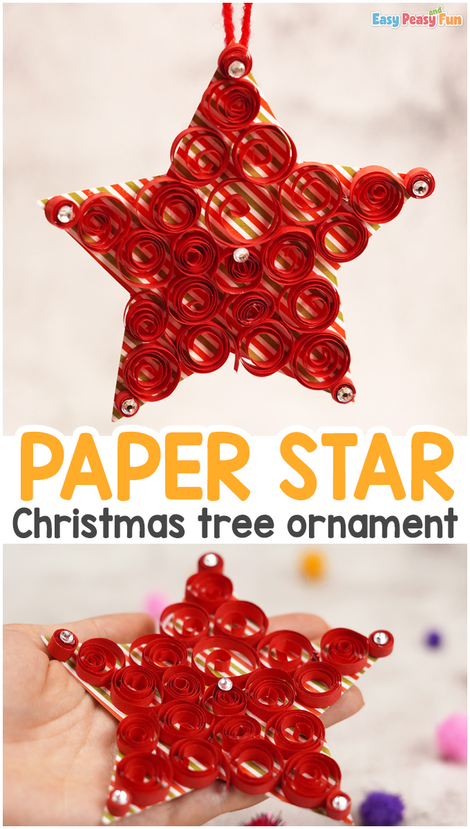 Paper Star Christmas Ornament