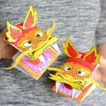 Printable Chinese Dragon Puppets Craft