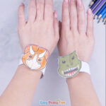 Printable Dinosaur Bracelets for Kids to Make