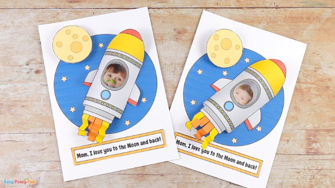 Rocket Mothers Day Craft Idea for Kids