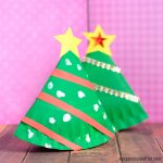 Rocking Paper Plate Christmas Tree Craft Idea