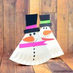 Rocking Paper Plate Snowman Craft for Kids