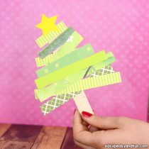 Scrap Paper Christmas Tree Craft