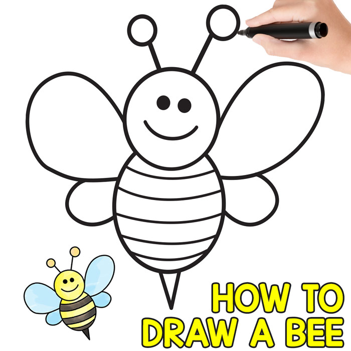 Bee Directed Drawing Tutorial