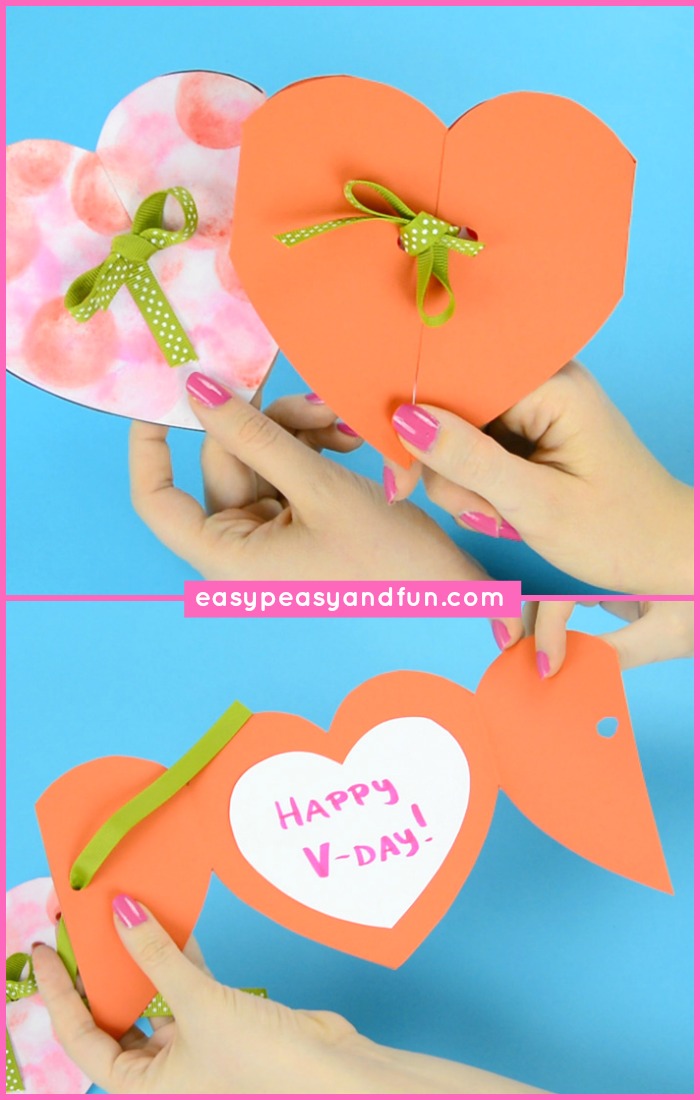 Simple Heart Card Valentine's Day Craft for Kids