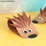 Simple Hedgehog Paper Craft Idea