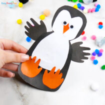 Handprint Simple Paper Penguin Craft