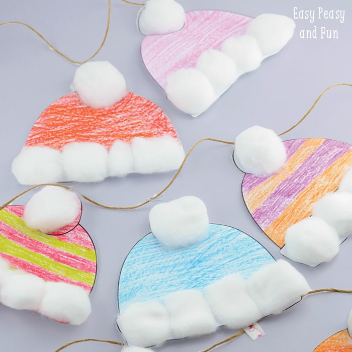 Simple Winter Hat Craft for Kids