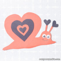 Snail Valentine’s Day Craft
