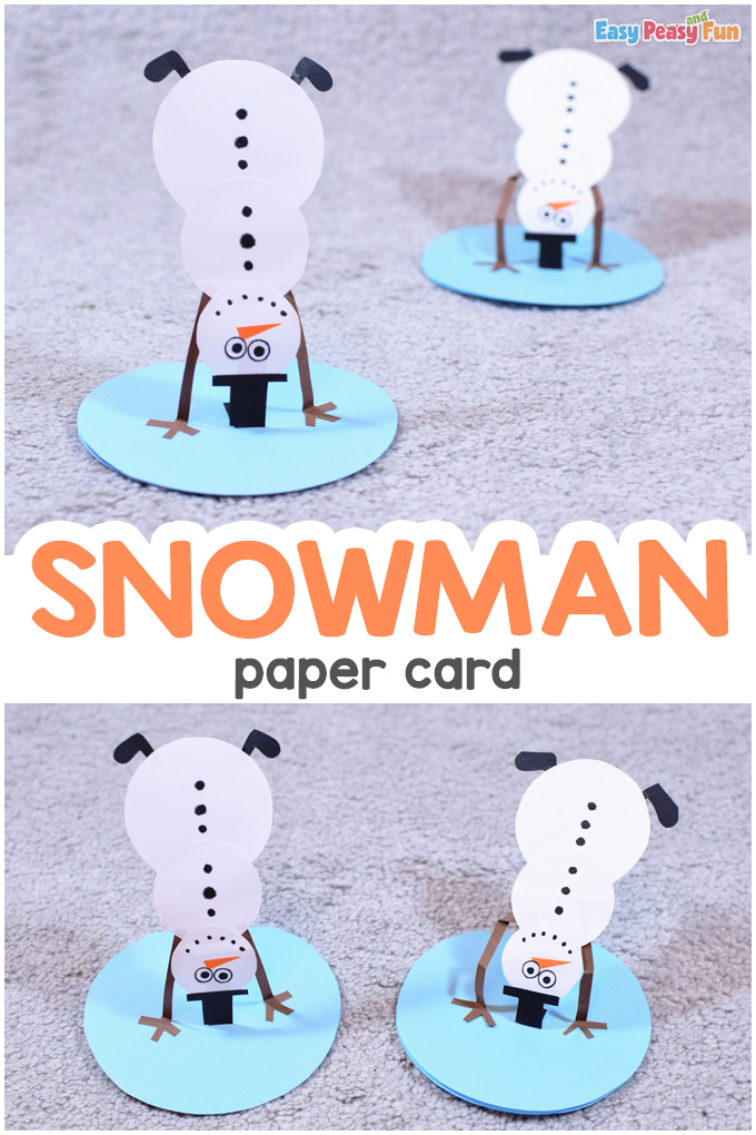 Snowman Paper Card