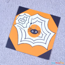 Peek a Boo Spider – Paper Spiderweb Craft