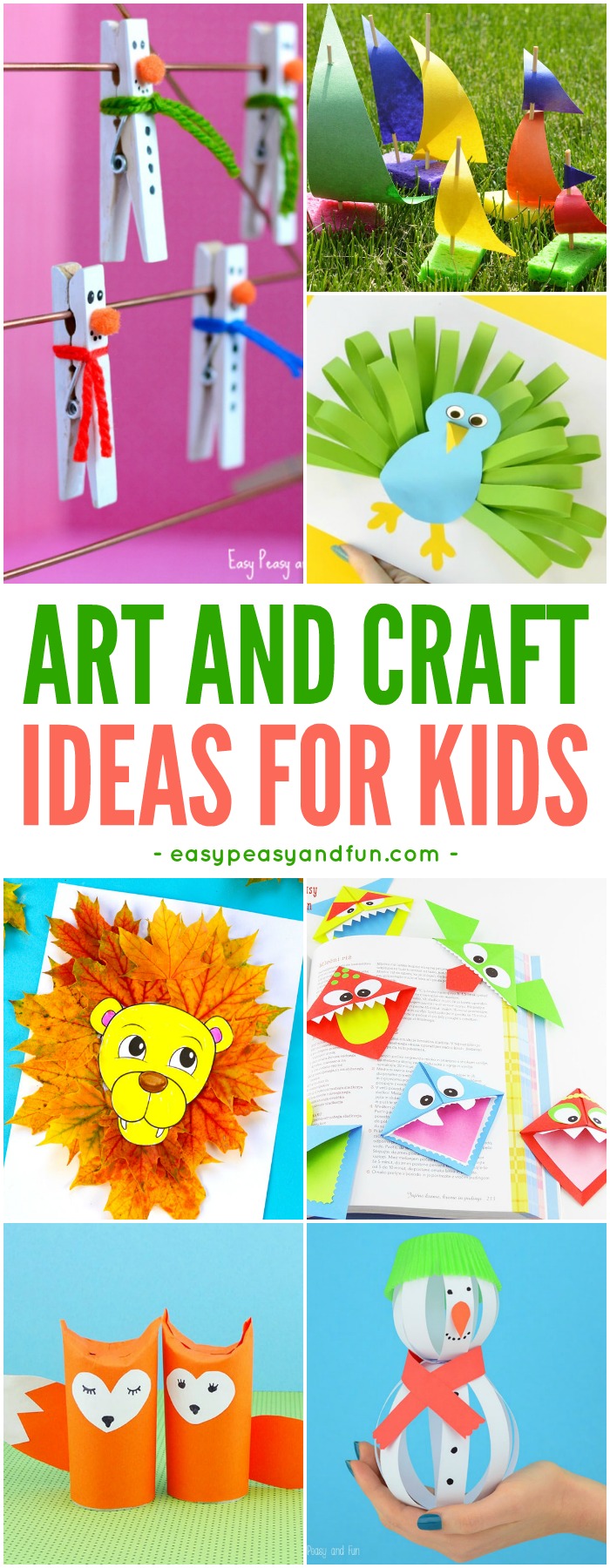 Tons of Art and Craft Ideas for Kids to Make