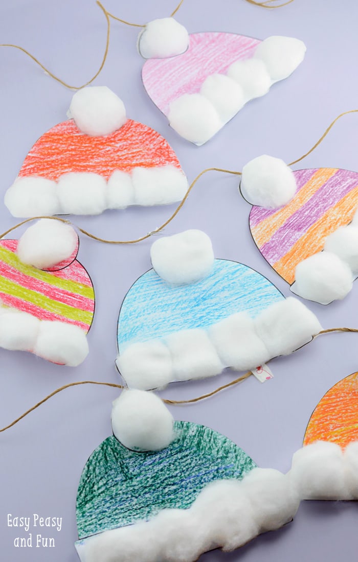 Winter Hats Craft for Kids to Make