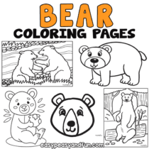 Bear Coloring Pages – 30 Printable Sheets
