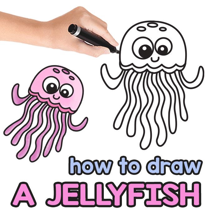 Jellyfish Directed Drawing Guide