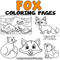 Fox Coloring Pages – 30 Printable Sheets