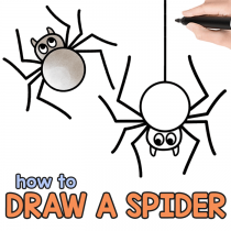 How to Draw a Spider – Step by Step Drawing Tutorial