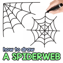 How to Draw a Spiderweb – Step by Step Cobweb Drawing Tutorial