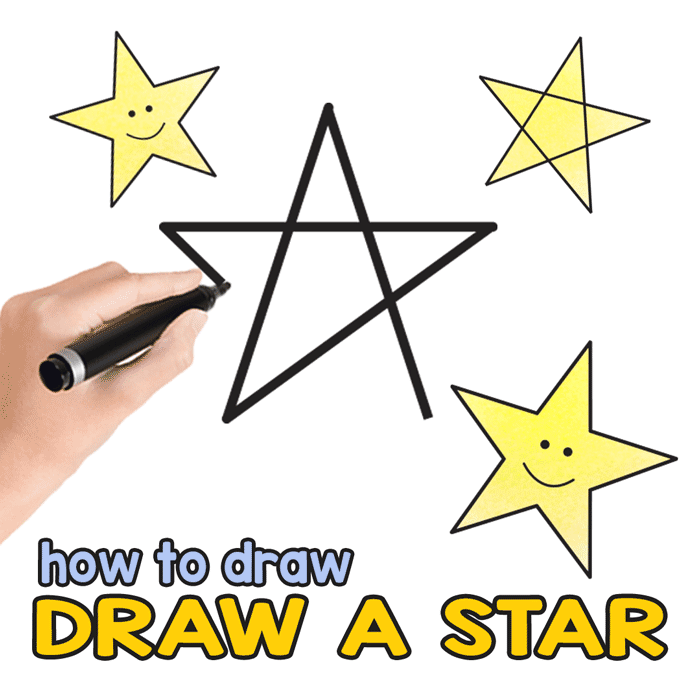 Star Directed Drawing - Learn how to draw a perfect star in no time